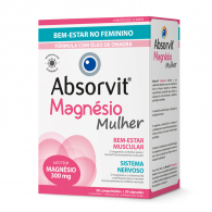 ABSORVIT MAGNSIO MULHER COMPRIMIDOS X30 + 30 CPSULAS
