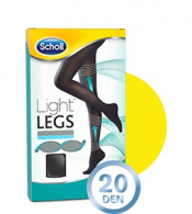 SCHOLL LIGHT LEGS COLL COMP 20DEN L PRETO