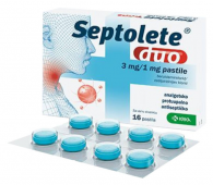 SEPTOLETE DUO LIMÃO E FLOR DE SABUGUEIRO 3/1 mg x 16 PASTILHAS