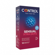 CONTROL SENSUAL XTRA DOTS PRESERVATIVOS X12