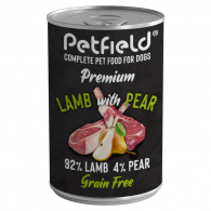 Petfield Dog Lamb & Pear 400 g